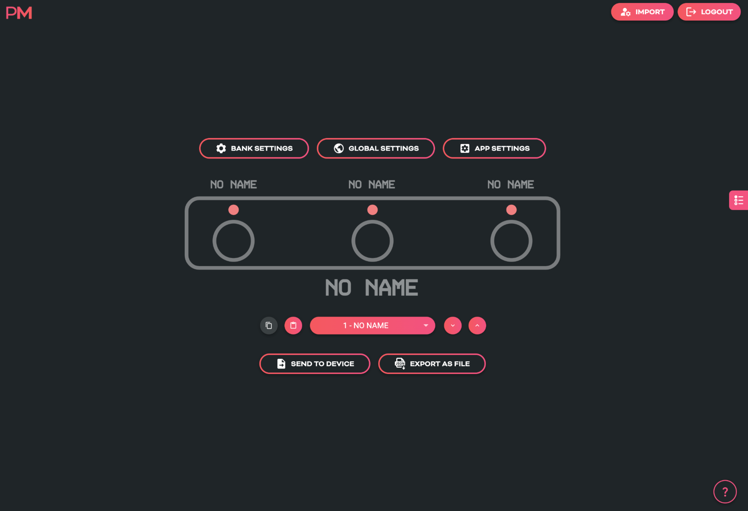 Aero Web Editor Main Page