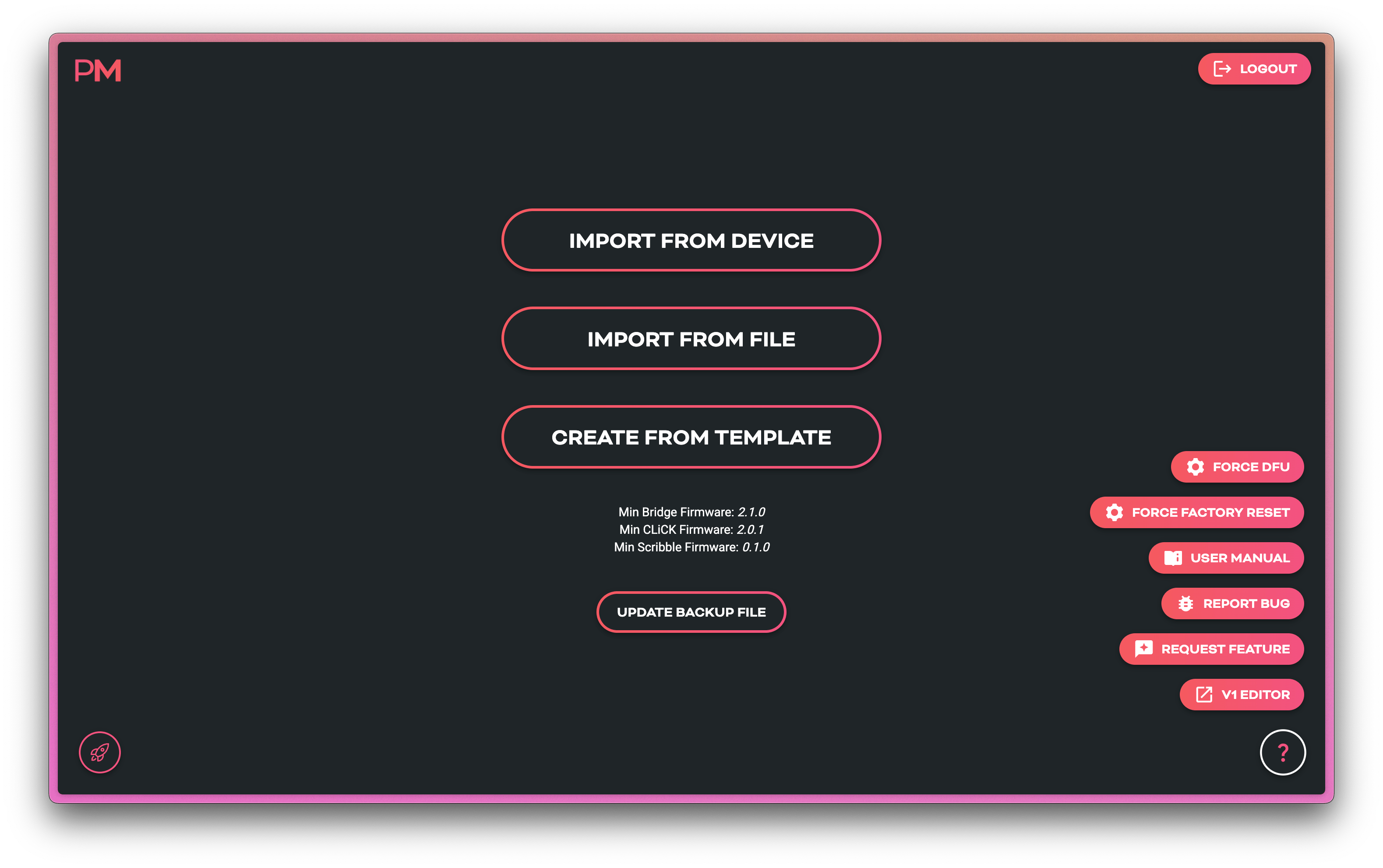 Scribble Web Editor Import Page