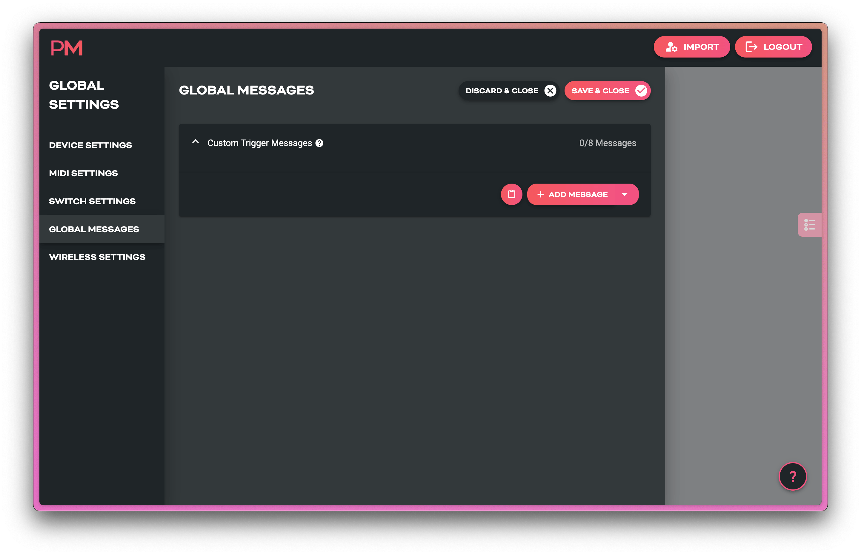 Scribble Global Messages