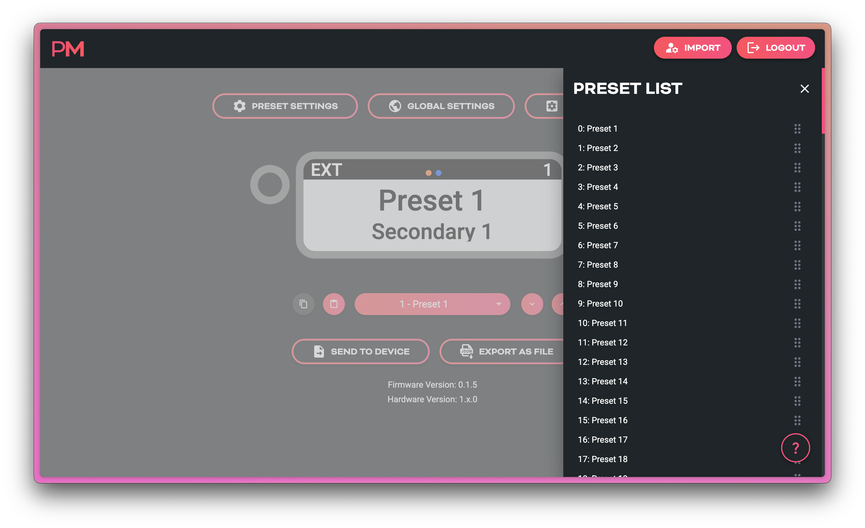 Scribble Editor Preset Reordering